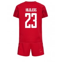 Danmark Pierre-Emile Hojbjerg #23 Hjemme Trøje Børn VM 2022 Kortærmet (+ Korte bukser)